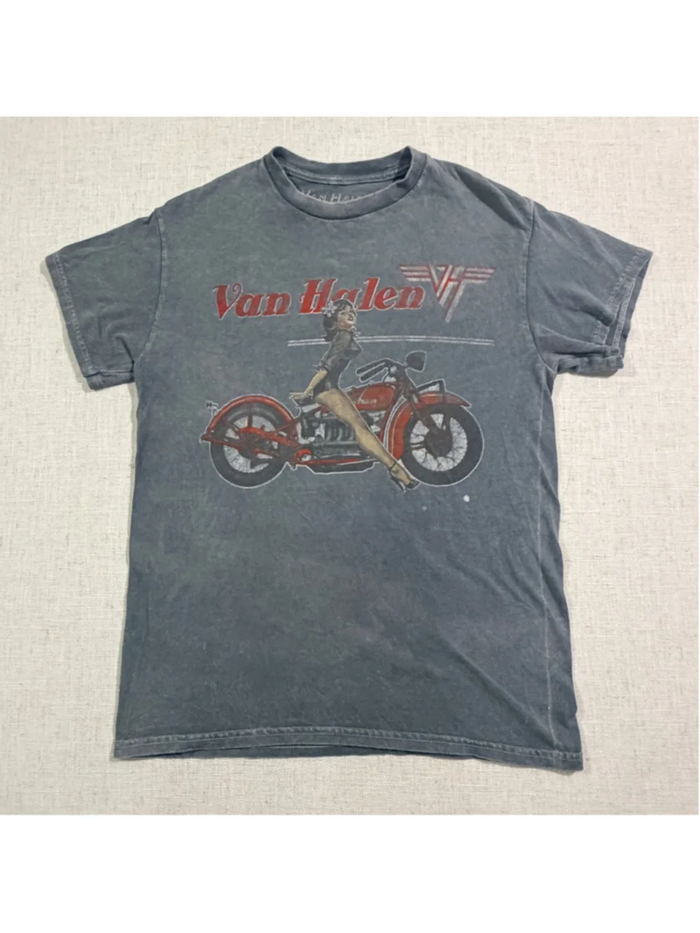 Van Halen Men’s Small Graphic T-Shirt Vintage Style Motorcycle